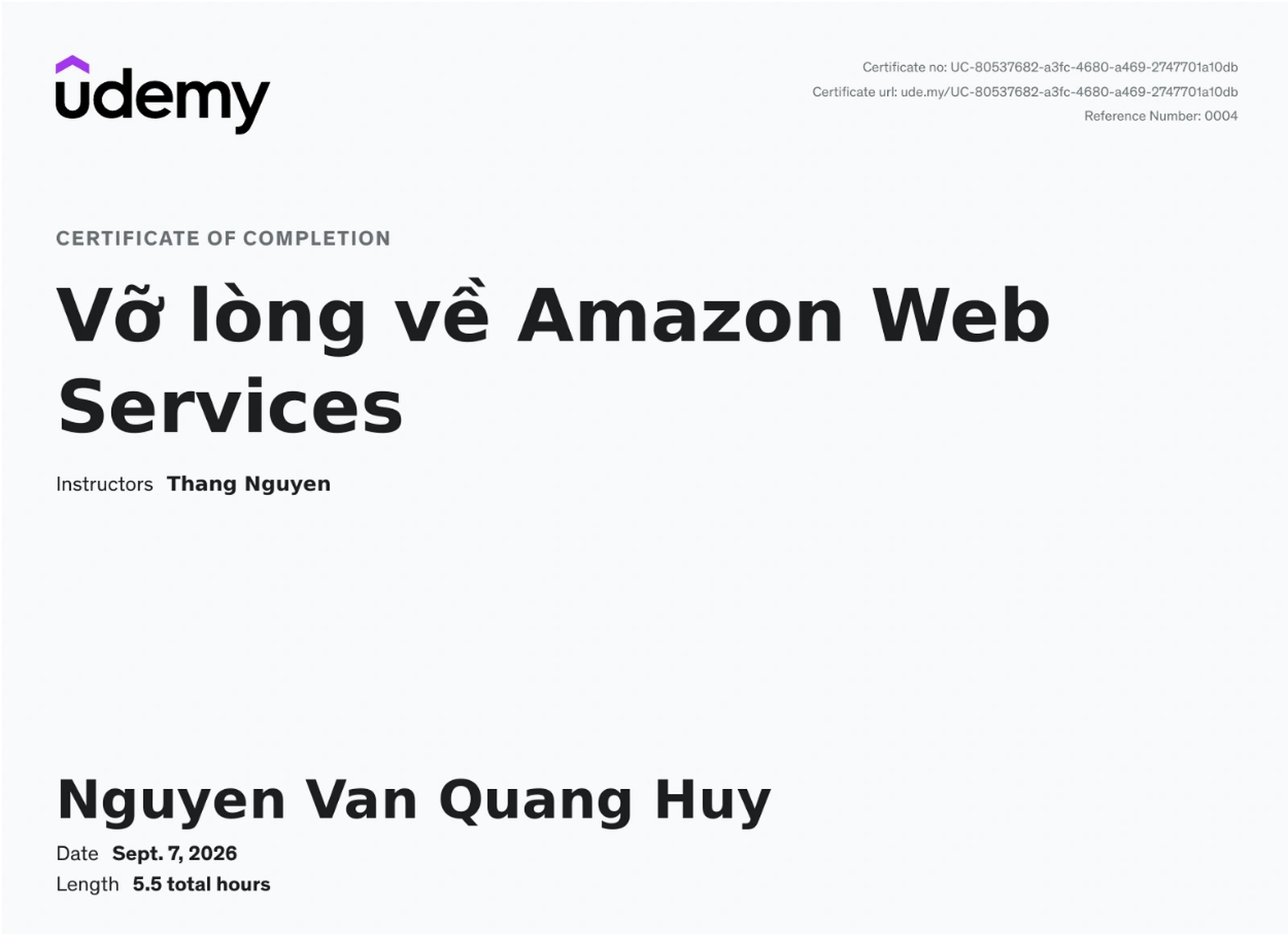 Chứng nhận Sáng tạo & Nghiên cứu Khoa học CNTT