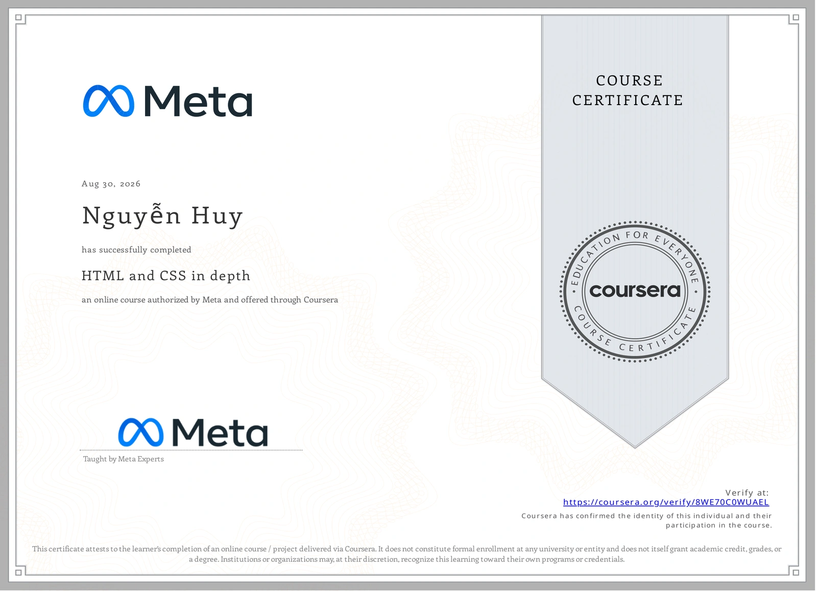 Coursera: Fullstack Web & Cloud Engineering