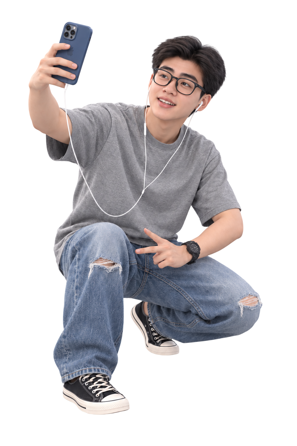 Nguyễn Văn Quang Huy giới thiệu các dự án trên điện thoại